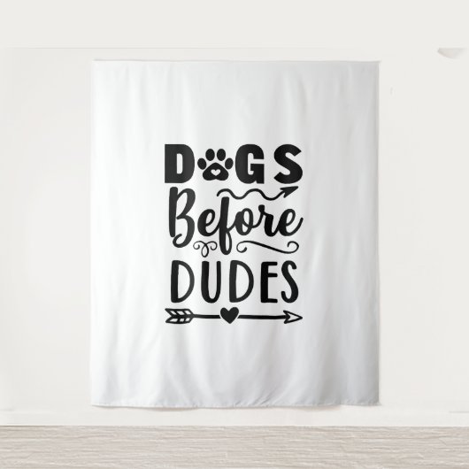 Dogs before Dudes Wandteppich (Vorderseite)