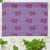 Dogs Bones im Graffiti-Stil Wählen Sie Farbe Handt Handtuch (Gefaltet)