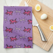 Dogs Bones im Graffiti-Stil Wählen Sie Farbe Handt Handtuch (Viertel Falte)