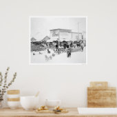 Dogs Carrying Food Alaska 1924 Poster (Küche)