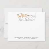 Dogs & Cat Personal Stationery Note Card Mitteilungskarte (Vorderseite)
