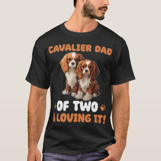 Dogs Cavalier King Charles Spaniel Cavalier Dad T-Shirt