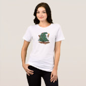 Dogs Christmas Tree Attack Funny Holiday Gift Tri-Blend Shirt (Vorderseite voll)