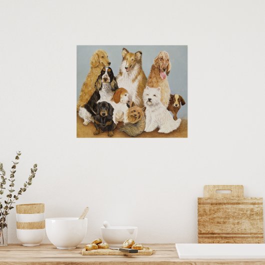 Dogs Dinner Poster (Küche)