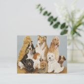 Dogs Dinner Postkarte (Stehend Vorderseite)