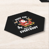 Dogs For Everybody Santa Funny Christmas Xmas (1) Untersetzer (angewinkelt)