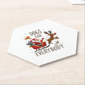 Dogs For Everybody Santa Funny Christmas Xmas (1) Untersetzer (angewinkelt)