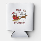 Dogs For Everybody Santa Funny Christmas Xmas Dosenkühler (Vorderseite)