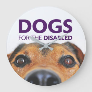 Dogs for the Disabled Wall Clock Große Wanduhr