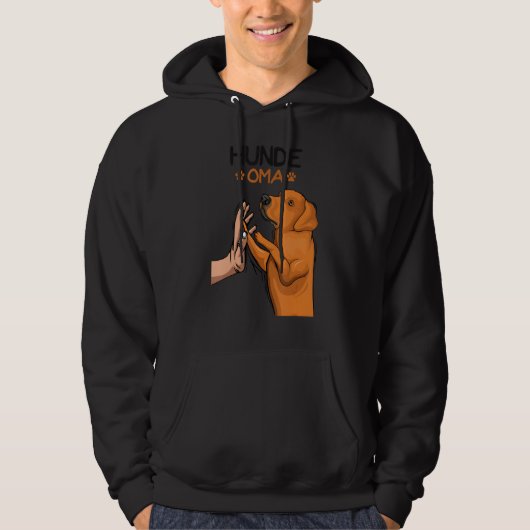 Dogs Grandma Rhodesian Ridgeback Female Hoodie (Vorderseite)
