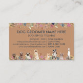 Dogs Greyhound Poodle Aussie Mops Corgi Yorkie Visitenkarte (Rückseite)