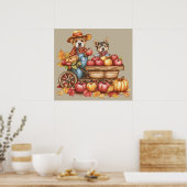 Dog's Herbst Applecart Poster (Küche)