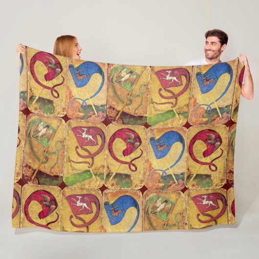 Dogs, Hirsche, Falken, Enten Fleecedecke (Beispiel)