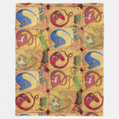 Dogs, Hirsche, Falken, Enten Fleecedecke (Vorderseite)