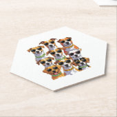 Dogs in sunglasses Paws Hydrated Untersetzer (angewinkelt)