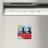 Dogs Joy Ride Magnet (In Situ (Geschirrspüler))