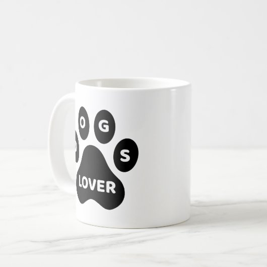 Dogs Lover Coffee Mug Kaffeetasse (Vorderseite Links)