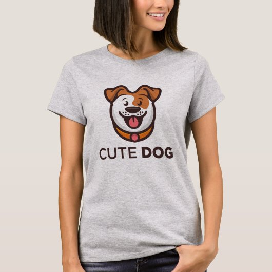 Dogs Lover Cute Dog T-Shirt (Vorderseite)