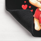 Dogs Lover Heart Girls Puppy Valentine’s Day Women Mousepad (Ecke)
