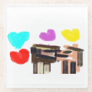 Dogs lover joy glasuntersetzer