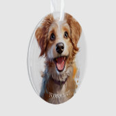 Dogs Make Everything Better  Ornament (Vorderseite)
