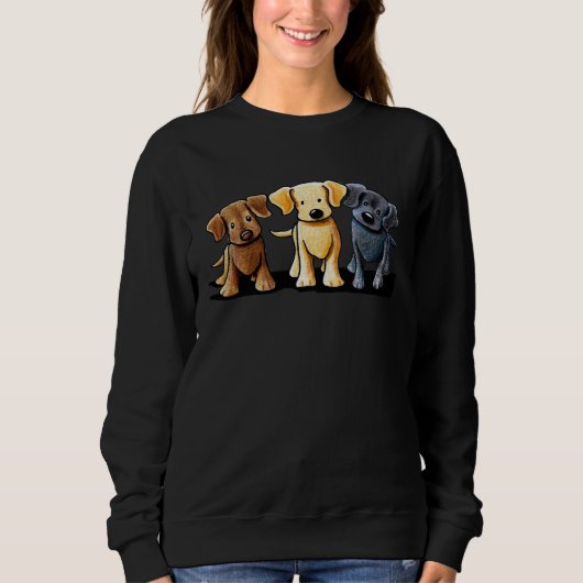Dogs Make Me Happy Humans Make My Head Hurt Sweatshirt (Vorderseite)