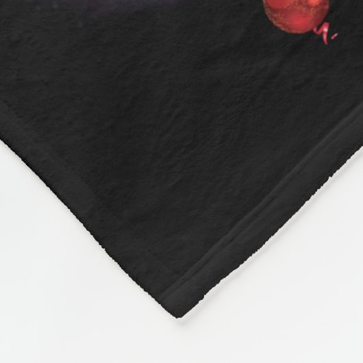 dogs Merry christmas Light Fleecedecke (Ecke)