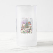 dogs Merry christmas Light Mattglas Bierglas (Mittel)