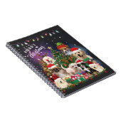 dogs Merry christmas Light Notizblock (Rechte Seite)