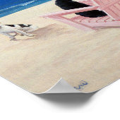 Dogs on Deck Chairs Poster (Ecke)