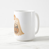 Dogs on Halloween night Kaffeetasse (VorderseiteRechts)