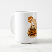 Dogs on Halloween night Kaffeetasse (Vorderseite Links)