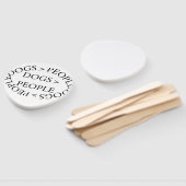 Dogs Over People – Funny Dog QuoteSet of Fans Fächer (Non-assembled)