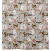 Dogs Pattern Duschvorhang (Vorderseite)