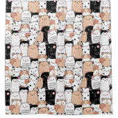 Dogs Pattern Duschvorhang (Vorderseite)