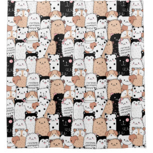 Dogs Pattern Duschvorhang