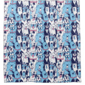 Dogs Pattern Duschvorhang (Vorderseite)