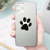 Dog's Paw Print Aufkleber (Telefon)