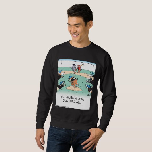 Dogs playing baseball sweatshirt (Vorne ganz)
