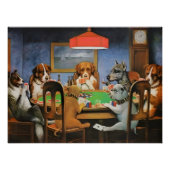 Dogs Playing Poker by Cassius Marcellus Coolidge's Poster (Vorderseite)