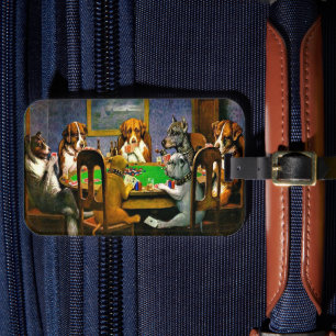 Dogs Playing Poker, Gepäckanhänger