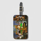 Dogs Playing Poker, Gepäckanhänger (Vorderseite Vertikal)