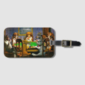 Dogs Playing Poker, Gepäckanhänger (Vorderseite (Horizontal))