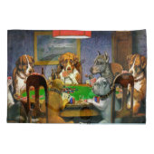 Dogs Playing Poker Kissenbezug (Rückseite)
