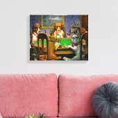 Dogs Playing Poker Leinwanddruck (Insitu (Wohnzimmer))