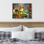 Dogs Playing Poker Leinwanddruck (Insitu (Schlafzimmer))