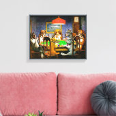 Dogs Playing Poker Leinwanddruck (Insitu (Wohnzimmer))