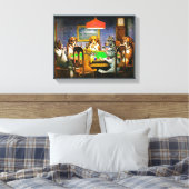 Dogs Playing Poker Leinwanddruck (Insitu (Schlafzimmer))