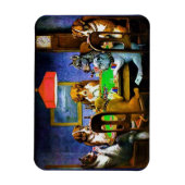 Dogs Playing Poker Magnet (Vertikal)