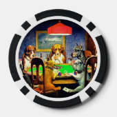 Dogs Playing Poker Pokerchips (Rückseite)